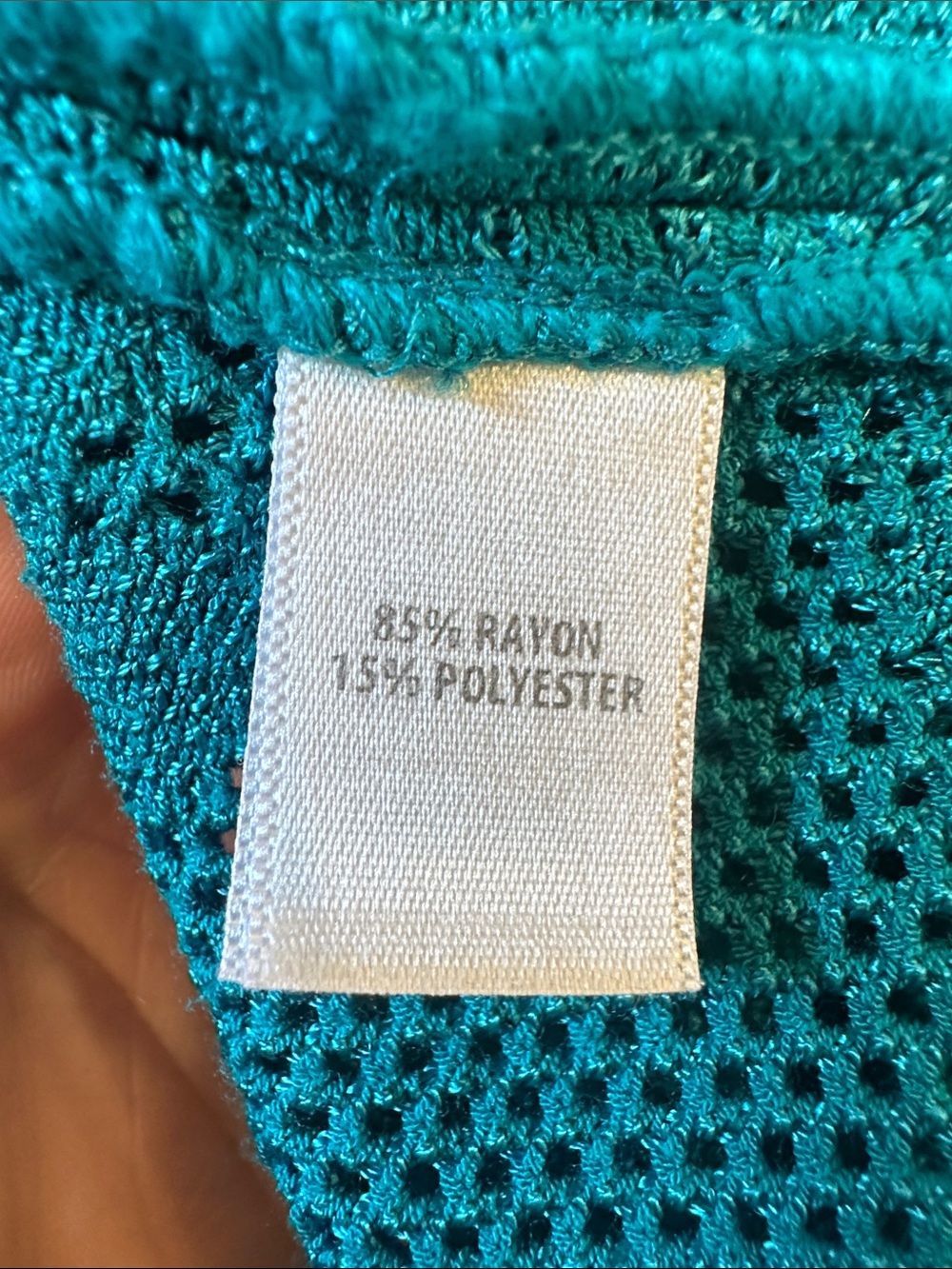 St. John Boutique Teal Jacquard Short Sleeve Peplum Paisley Blouse Size XL - Picture 10 of 11